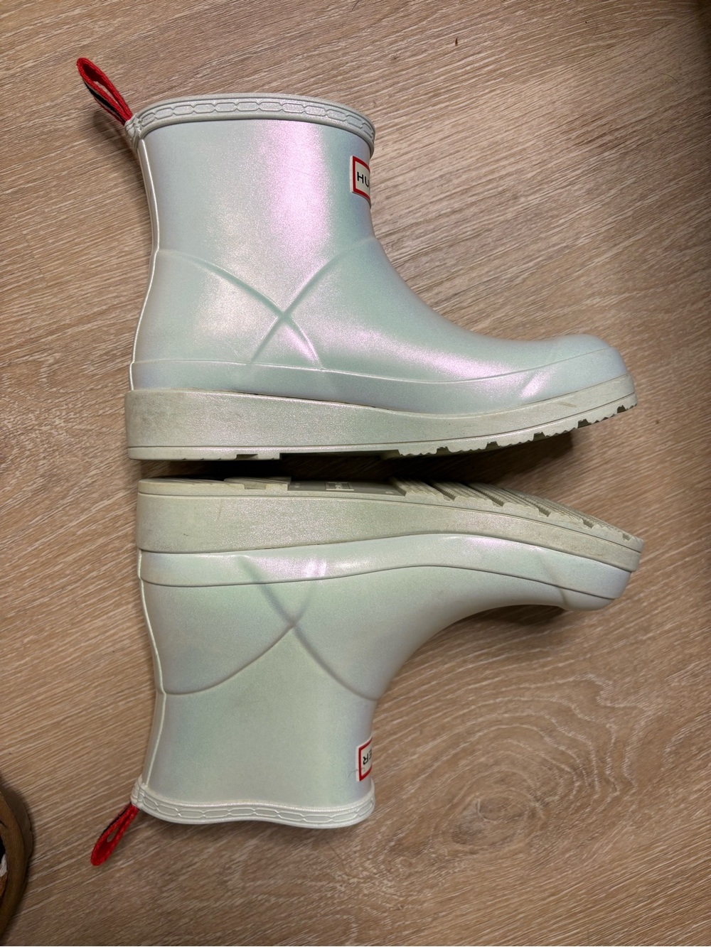 Hunter Iridescent Pearl Short Rain Boots - Picture 6 of 8